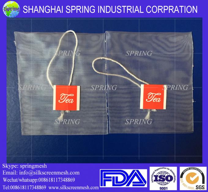 Wholesale Empty Pyramid Nylon Tea Bag With String With Your Own Logo Printed/filter bags 0