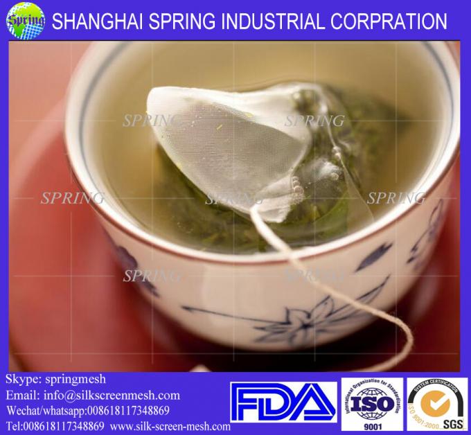 Heat seal empty pyramid tea bag nylon mesh/filter bags