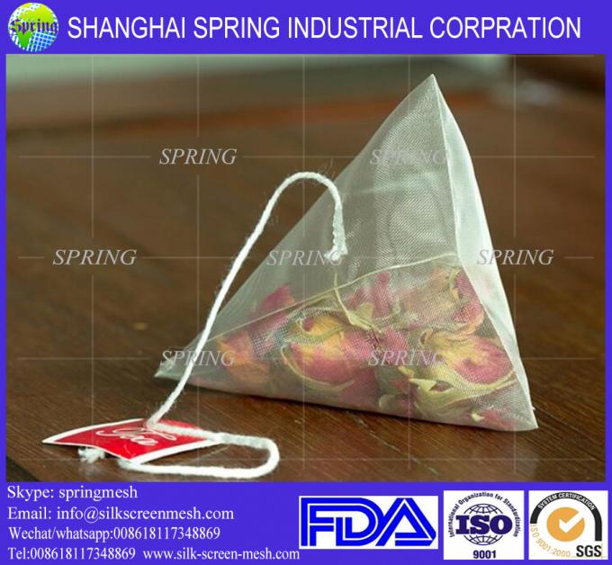 Drawstring nylon filter tea bag/tea bag nylon mesh/food grade nylon