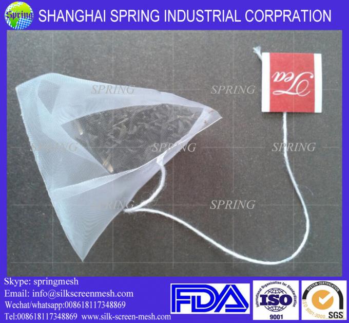Drawstring nylon filter tea bag/tea bag nylon mesh/food grade nylon