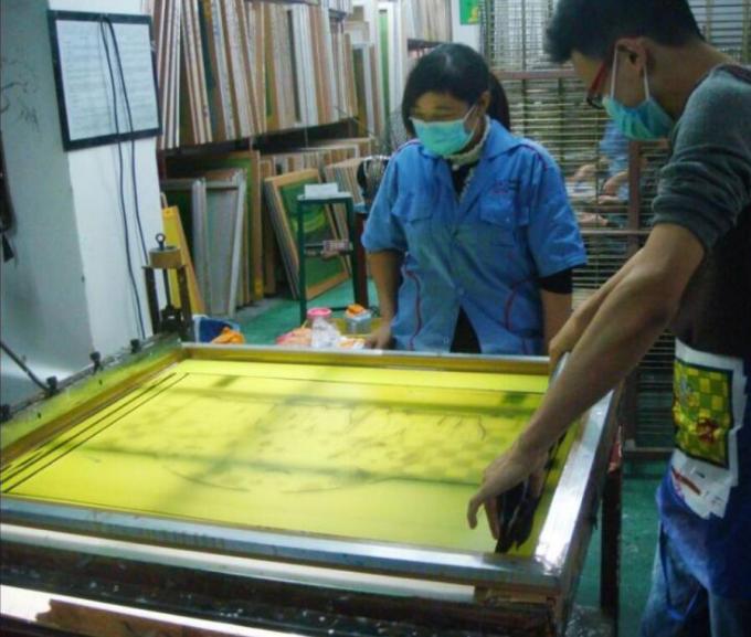 Acrylic board silk screen printing fabric 110 mesh yellow and white color